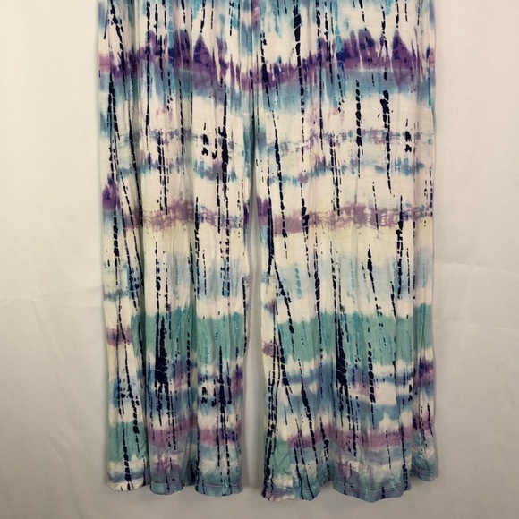 VENUS Blue and Purple Wide Leg Pants - Picture 5 of 7